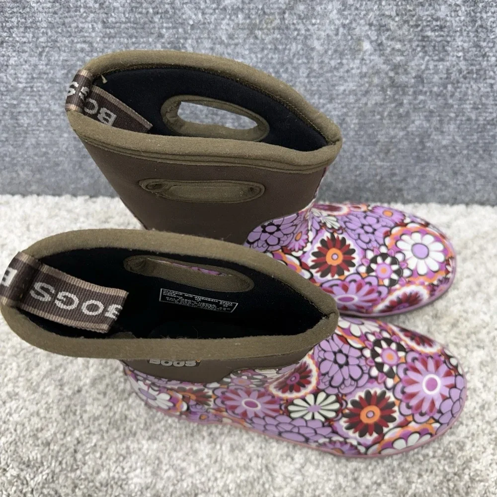 Boggs Classic Mid Ambrosia 52333 floral rubber fabric rain boots women's size 7